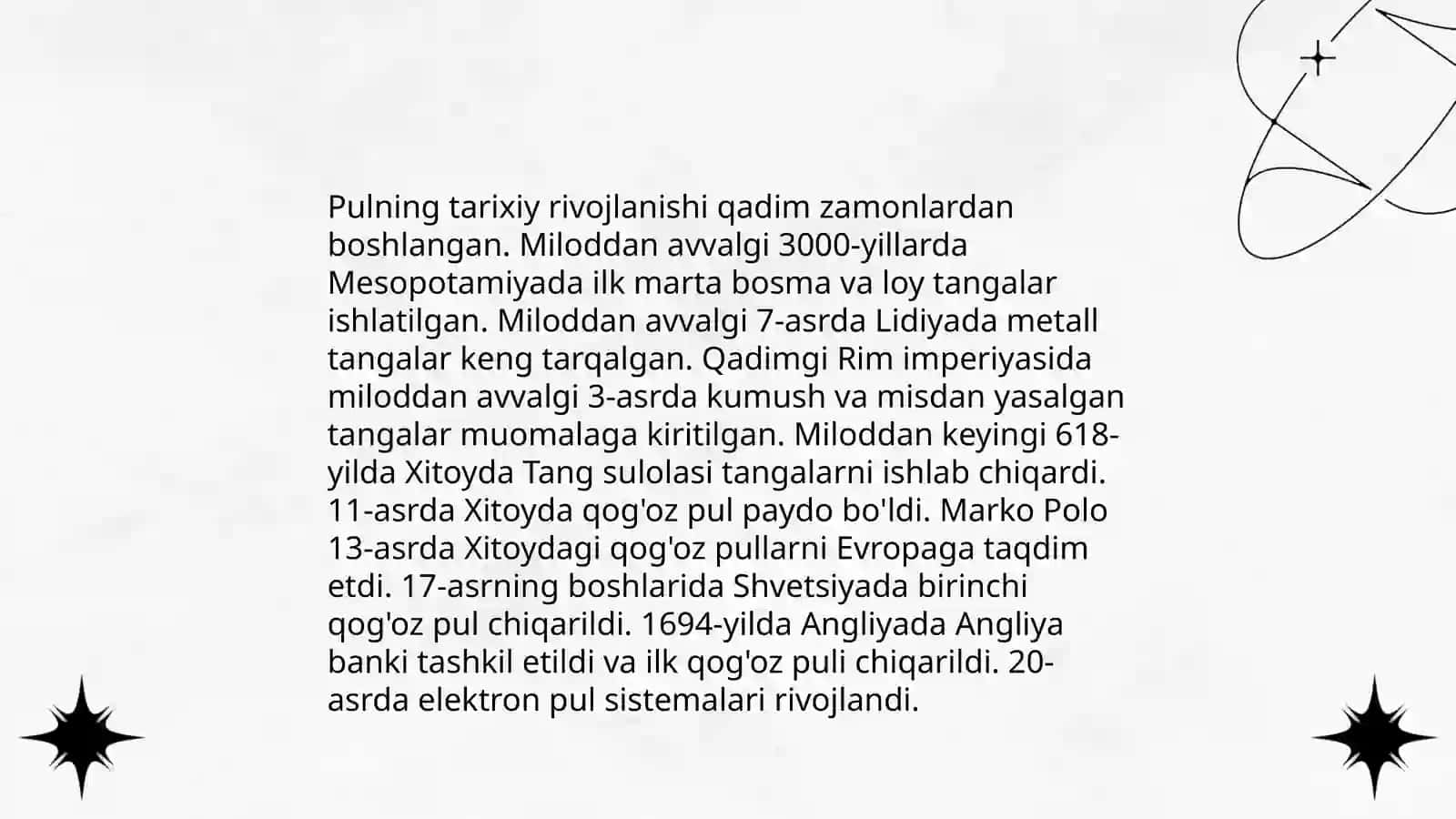 Pul mohiyati va turlari 4