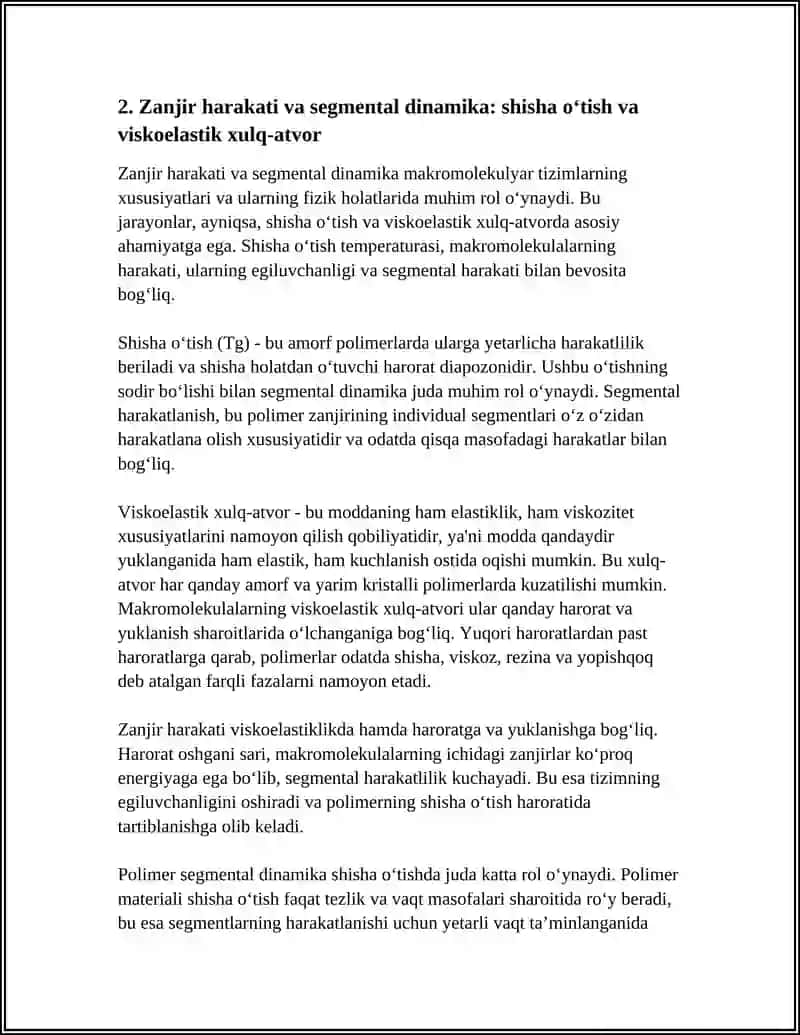 MAKROMOLEKULYAR EGILUVCHANLIK VA TARTIBLASH 4