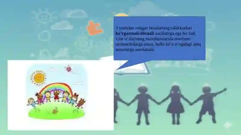 Maktabgacha yoshdagi bolalarda tafakkurning rivojlanishi. 4