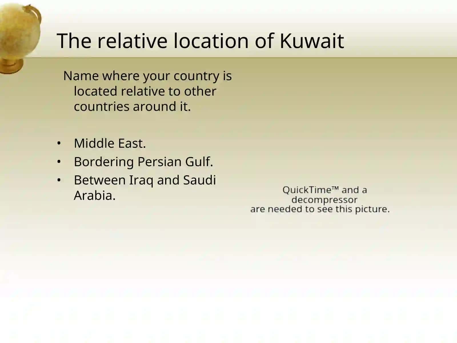 The Five Themes of Geography within Kuwait 4