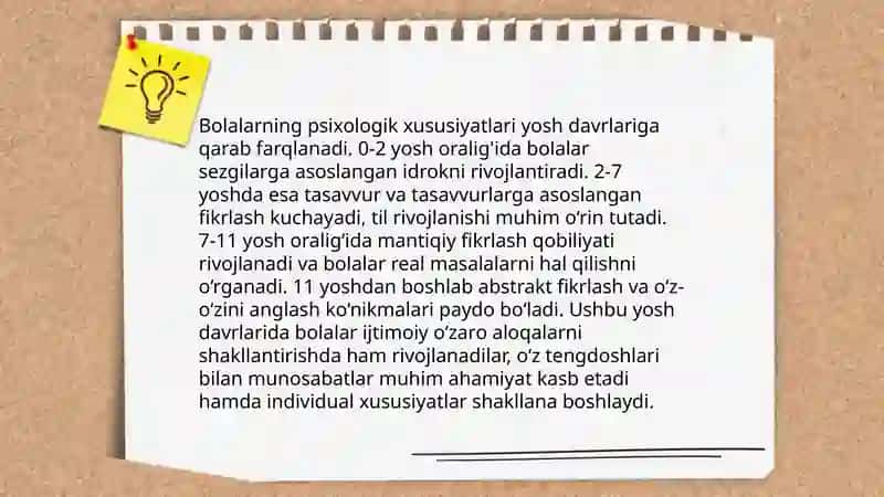 Bolalar psixologiyasi 4