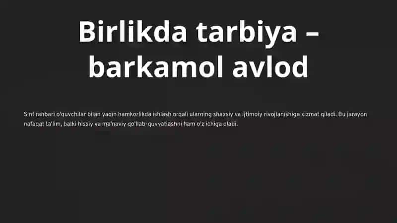 Maktabdagi tarbiyaviy ishlar tizimida sinf rahbarlarining faoliyati 4