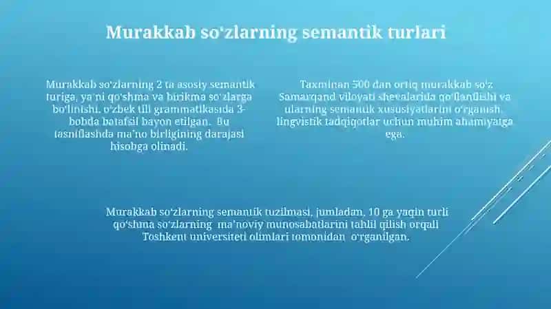Juft sòzlarning ma'no qurilishi 4