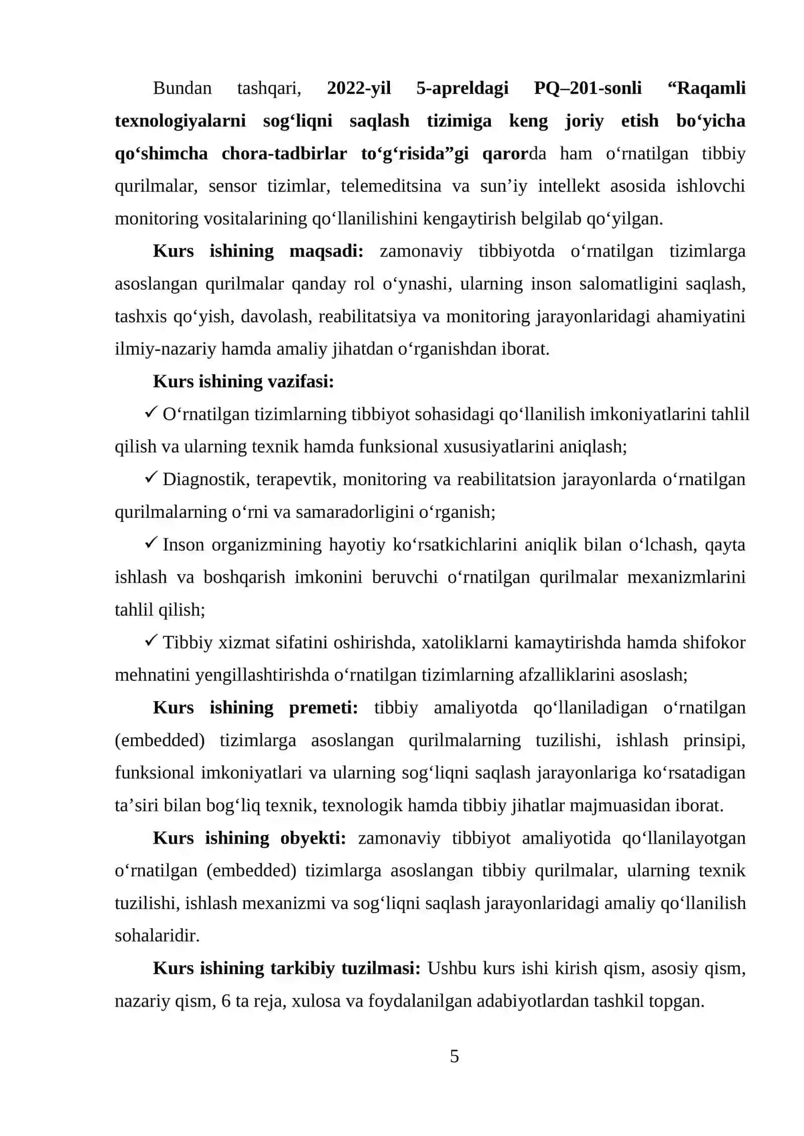 O‘RNATILGAN TIZIMLARDA APPARAT VA DASTURIY TA’MINOTNING QO‘SHMA LOYIHALASH USULLARI (HW/SW CO-DESIGN) 4