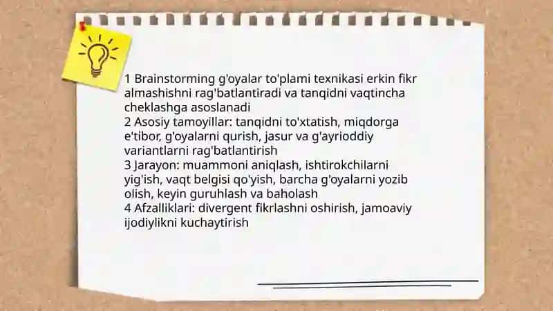 Erkin assotsiatsiyalar usuli 4