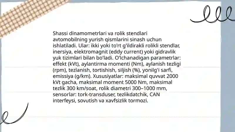 Dvigatelni sinash stendlari 4