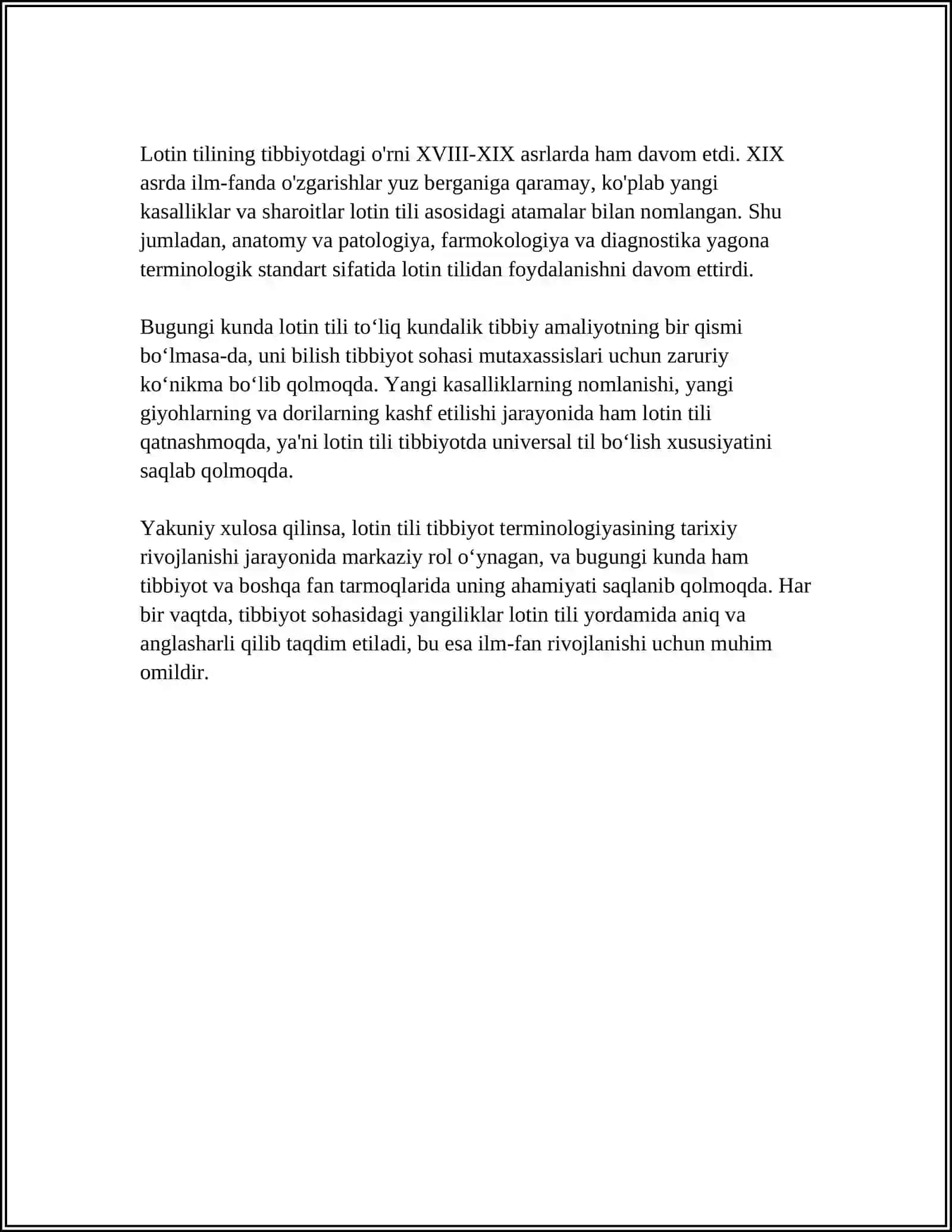 Tibbiyotdagi Lotin Tilining O'rni va Ahamiyati 4