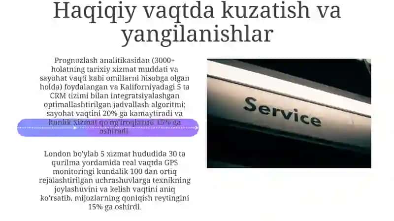 Servis hizmati tartibi 4