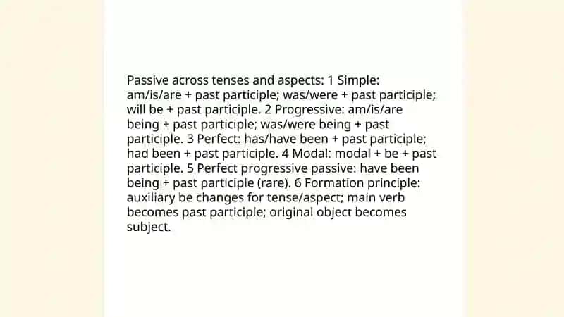 Passive voice 4