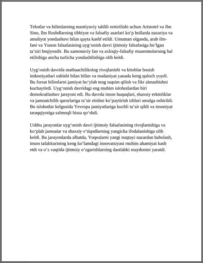 UYGʻONISH DAVRI IJTIMOIY FALSAFASI 4