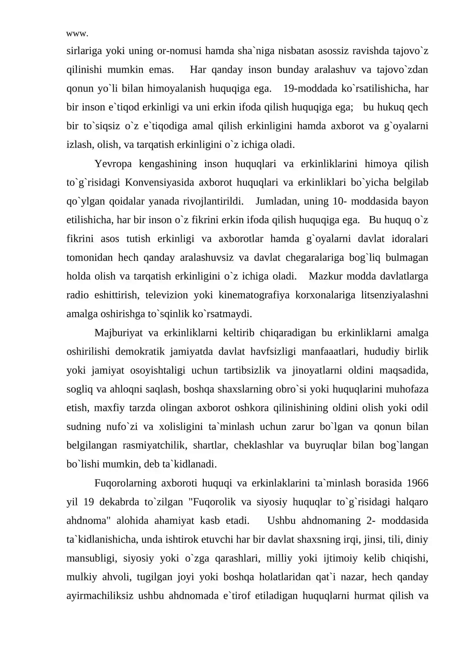 Ommaviy axborot vositalari 4