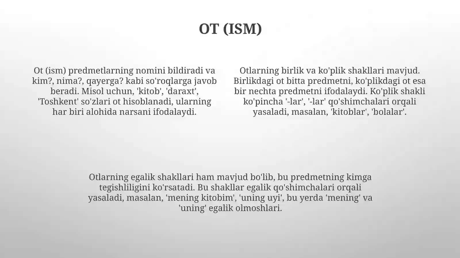 Fe'l soʻz turkumi 4