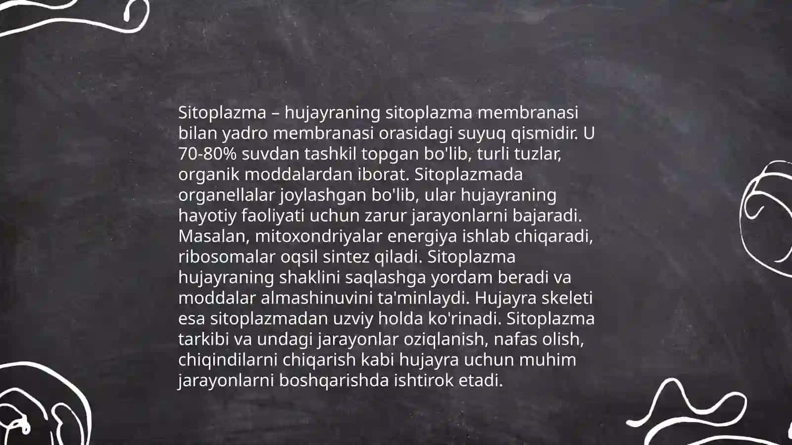 Hujayralar tuzilishi 4