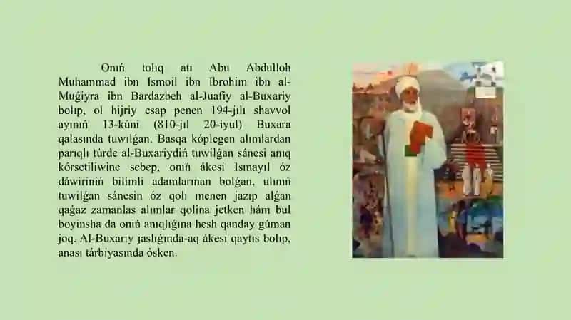 Imam Al Buxariydıń pedagogikaliq koz qaraslari 4