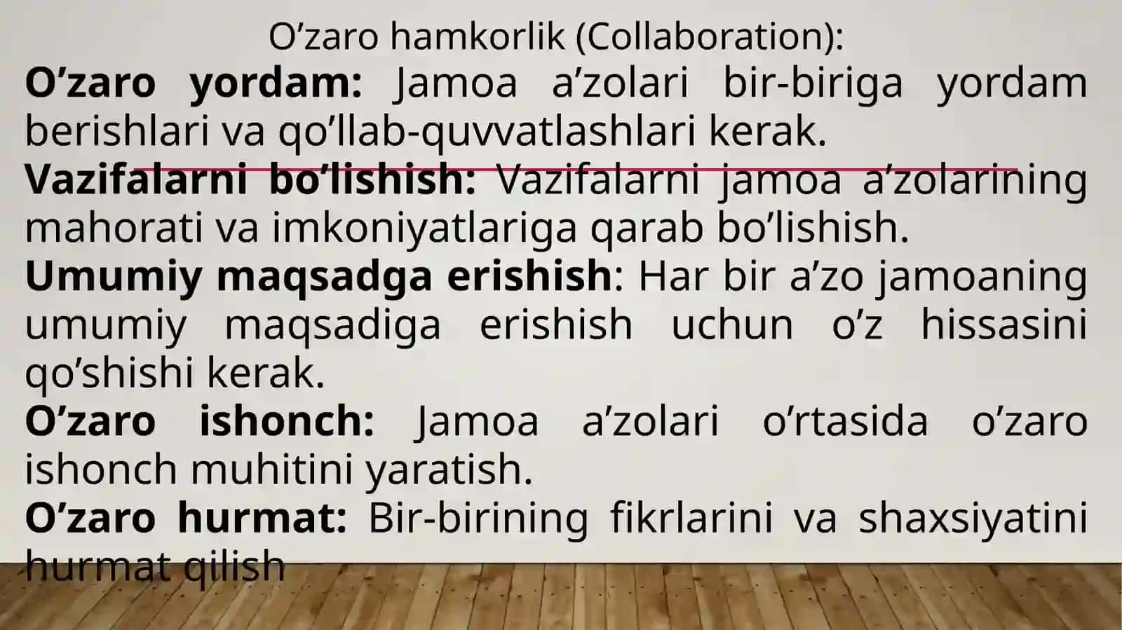 Jamoada ishlash (teamworking). Kasbiy kompetensiya va uni rivojlanish yo`llari 4