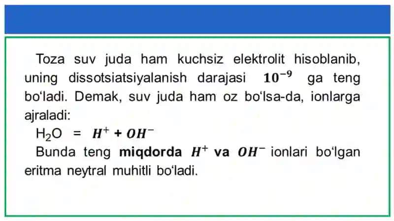 Tuzlarning gidrolizi 4