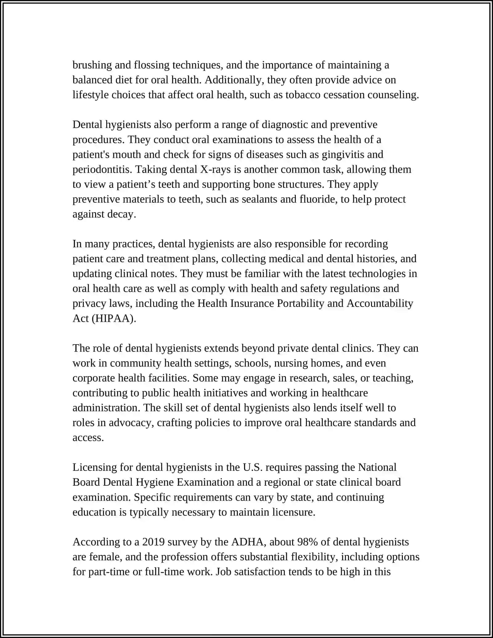 Dental Hygienists: The Role and Responsibilities 4