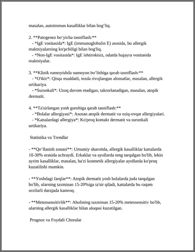 TERINING ALLERGIK KASALLIKLARI 4