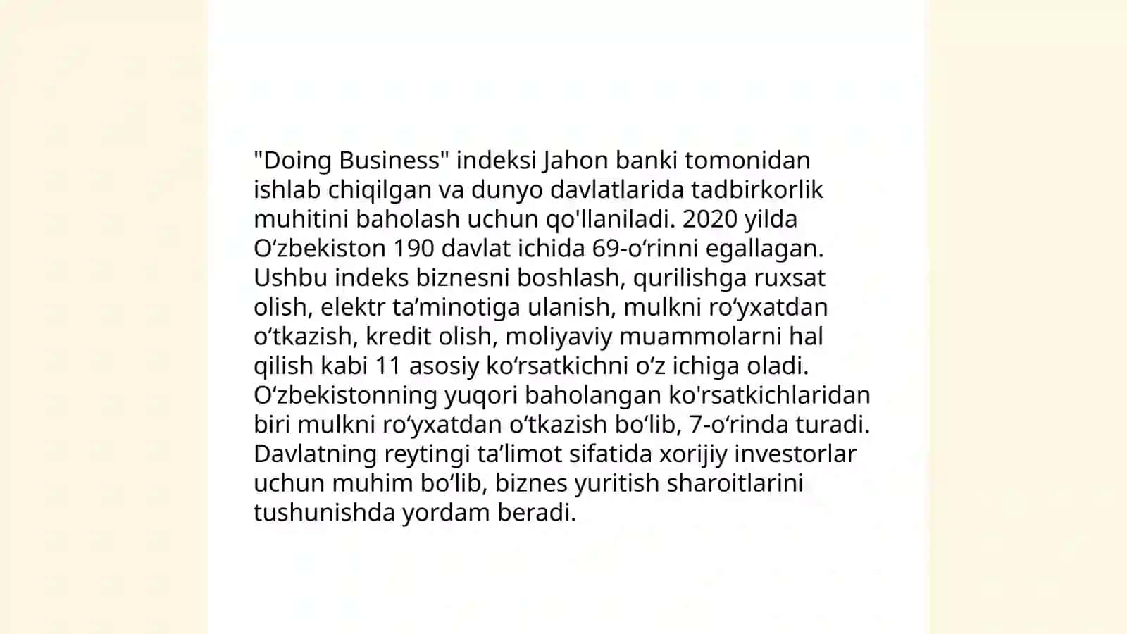 Oʻzbekistonda Biznes faoliyati 4