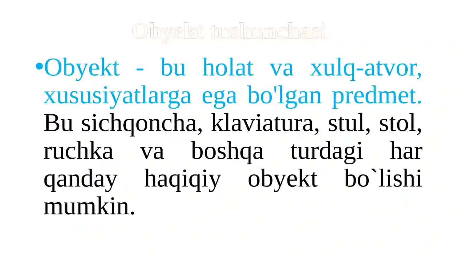 C++ OOP haqida tushuncha 4