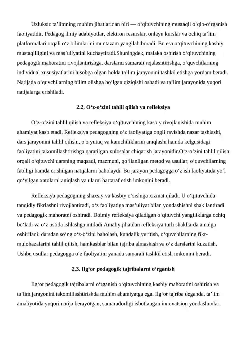 O‘QITUVCHINING O‘Z-O‘ZINI RIVOJLANTIRISH STRATEGIYALARI 4