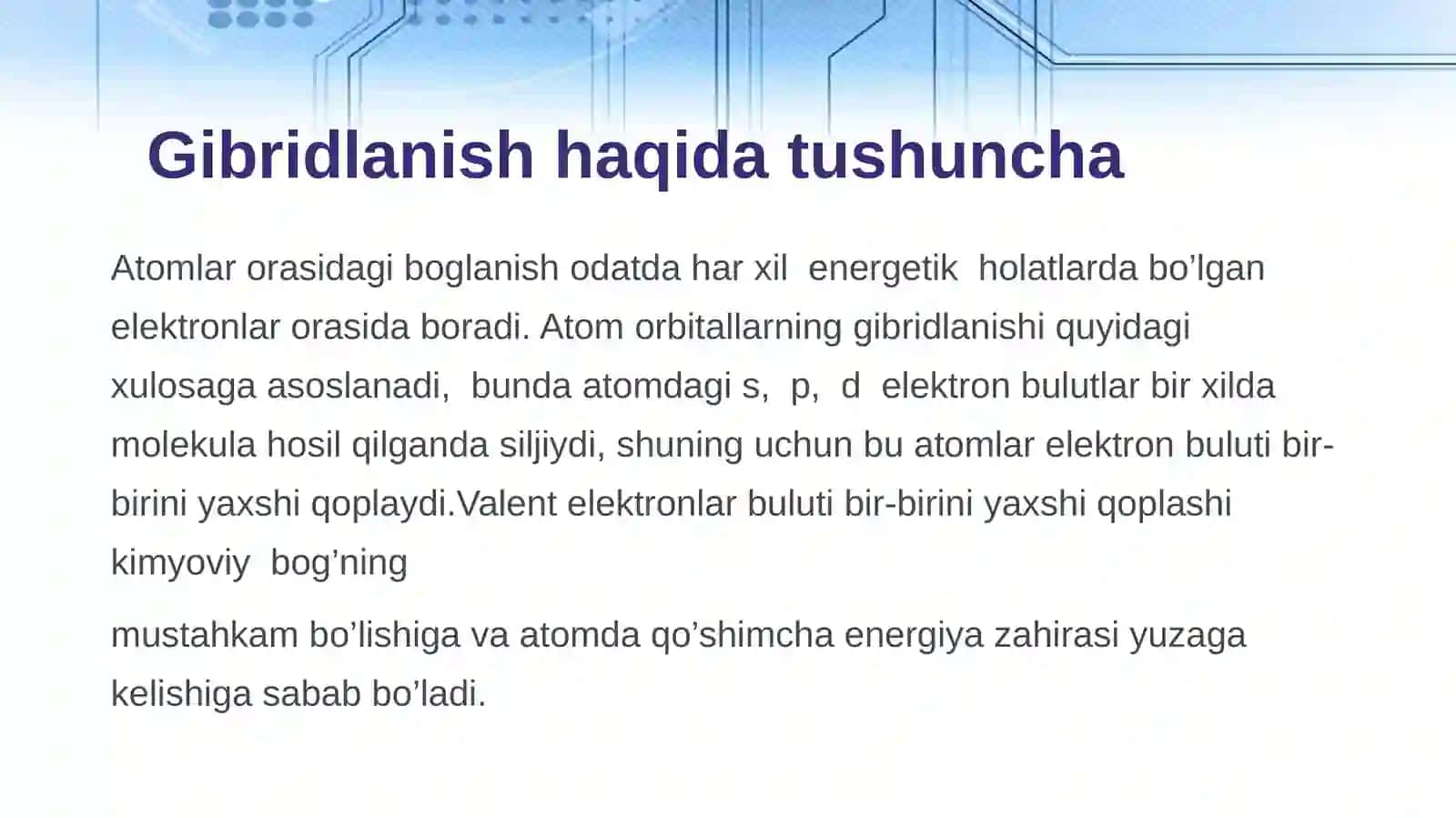 Gibridlanish nazariyasi 4