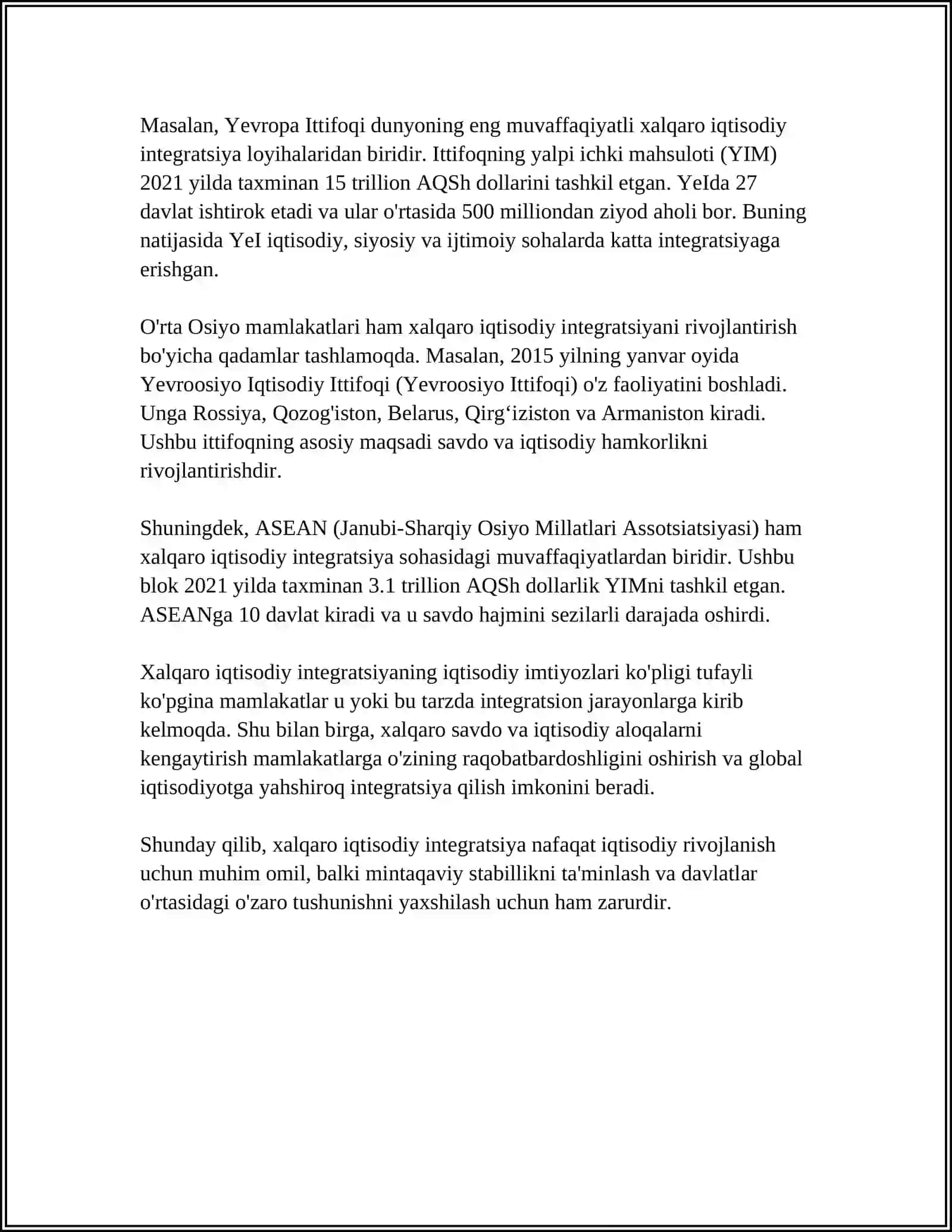 XUFYONA IQTISODIYOTNING UMUMJAHON XARAKTERI (TAVSIFI) 4