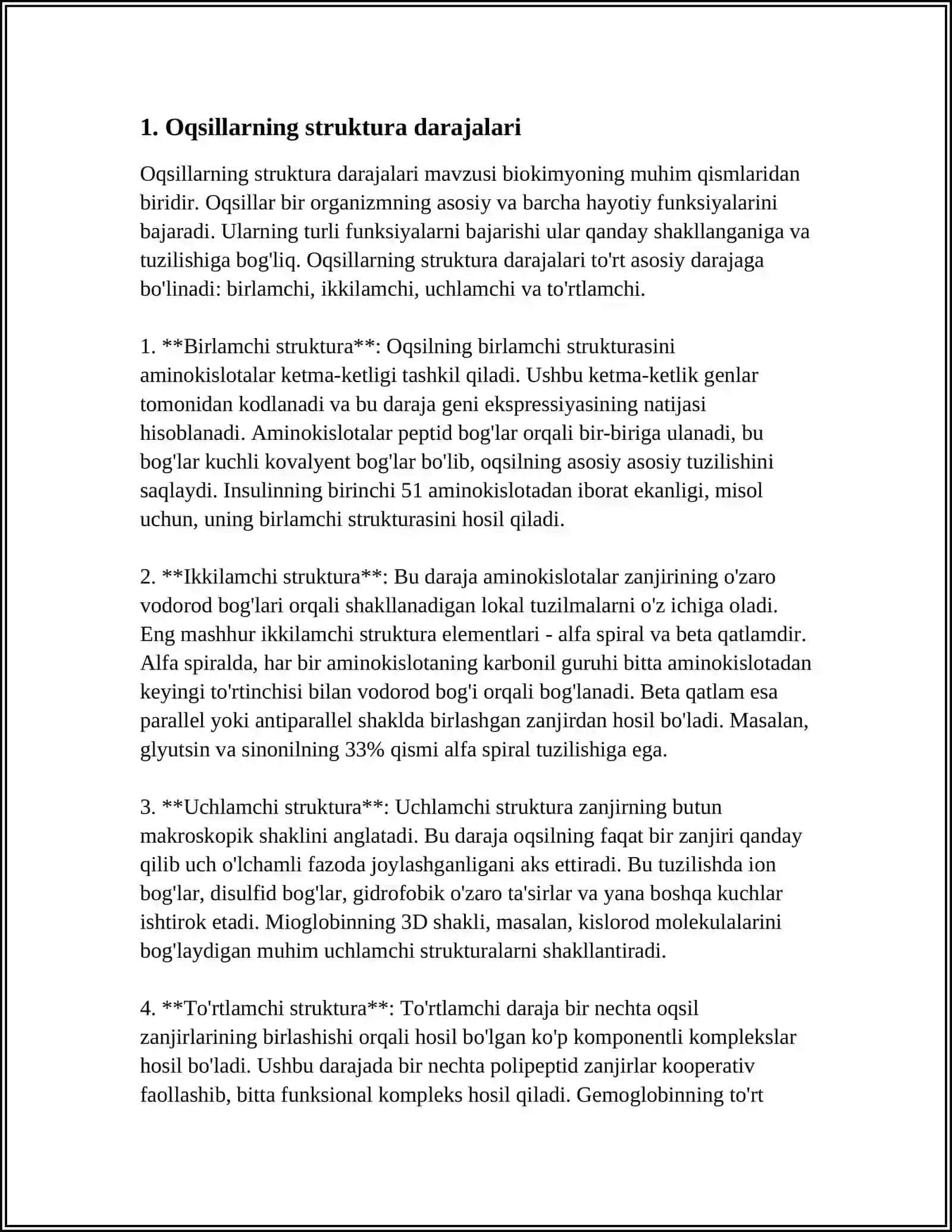 Oqsillarning Fizik-Kimyoviy Xossalari 4