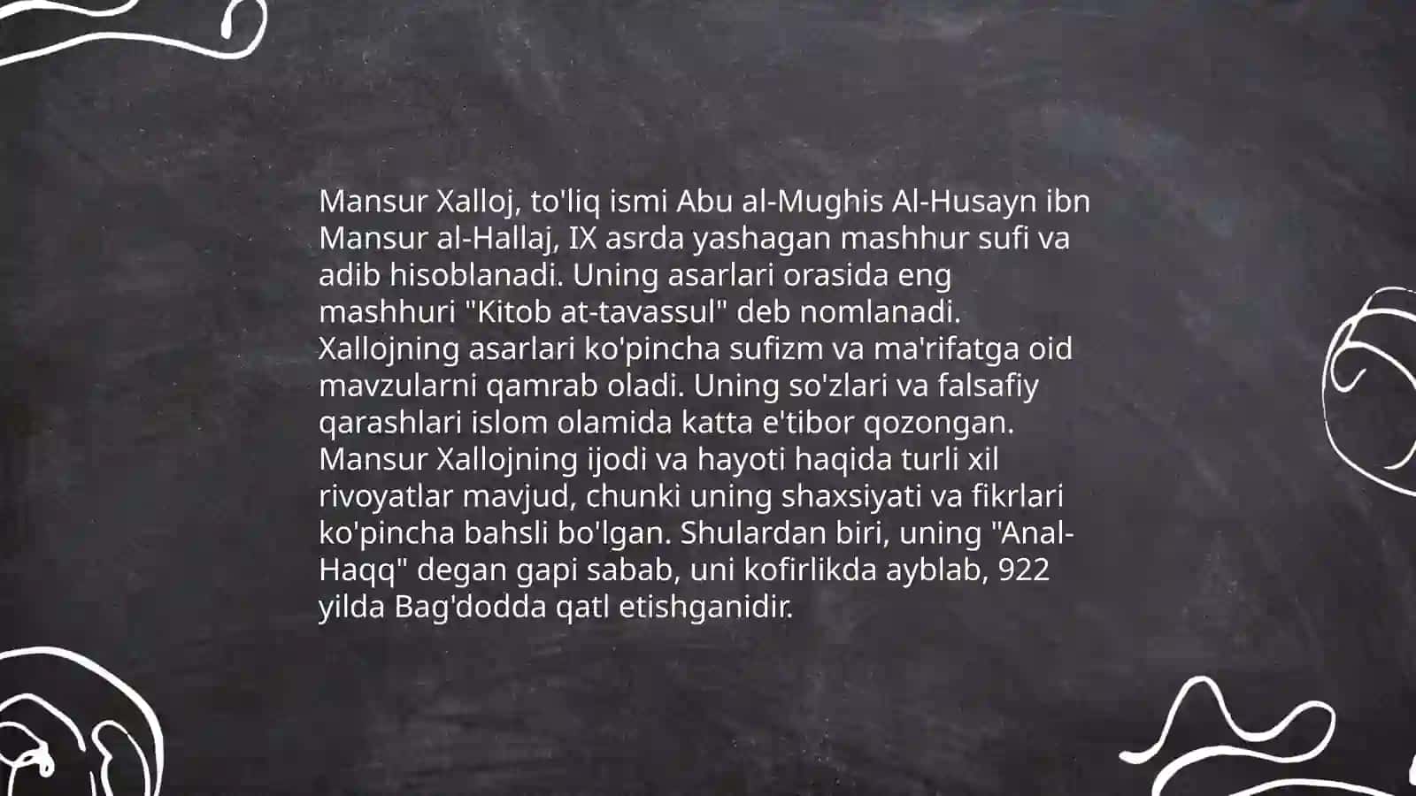 Mansur Xalloj ta'limoti 4