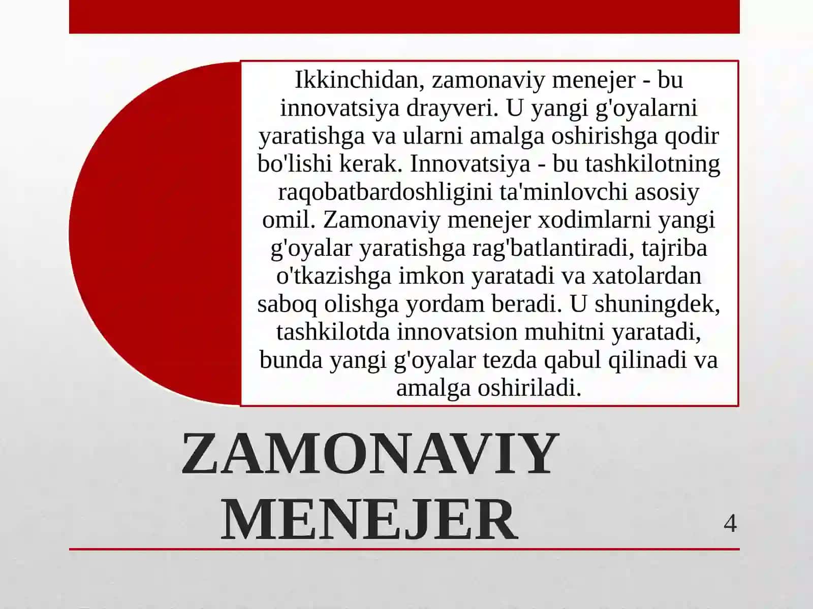 ZAMONAVIY MENEJER 4