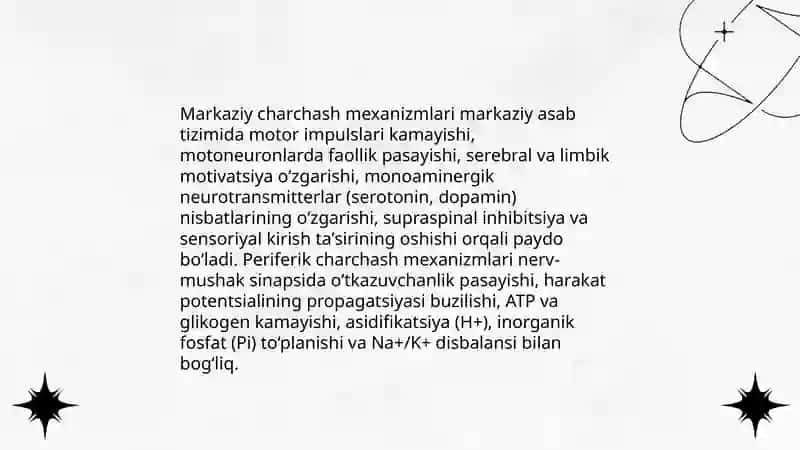 Charchash va tiklanish jarayonlari 4