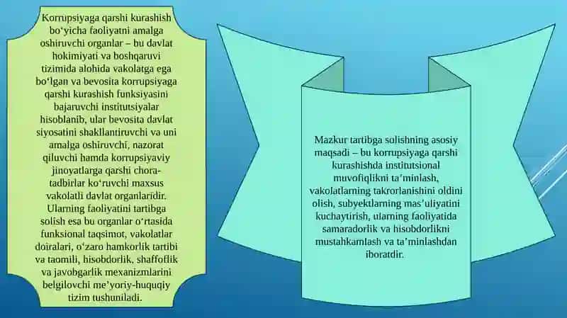 Korrupsiyaga qarshi kurashish 4