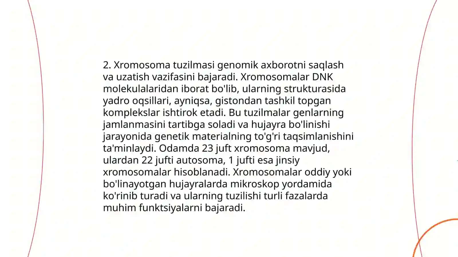 Xromosoma, uning tuzilishi va tarkibi 4
