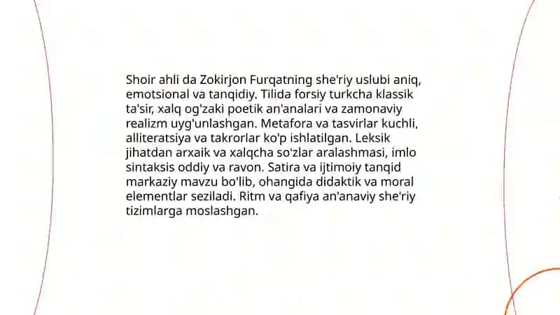 Zokirjon Furqat "Shoir ahli" asari 4