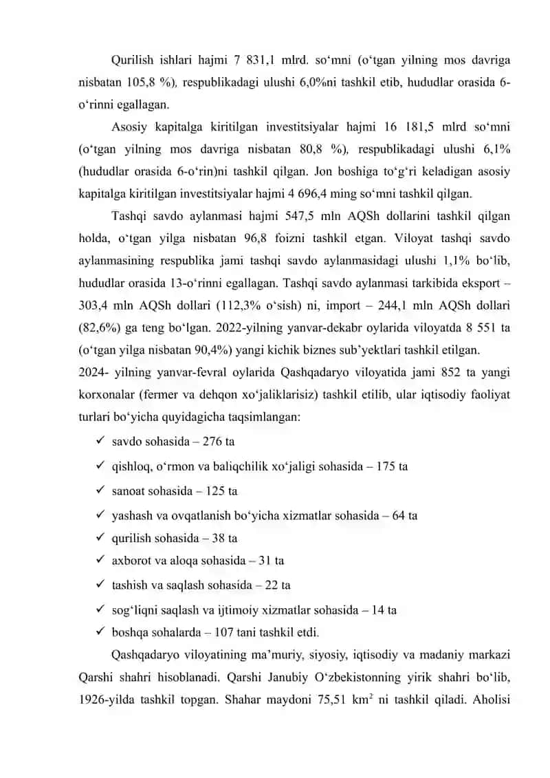 Qashqadaryo viloyati iqtisodiyoti 4