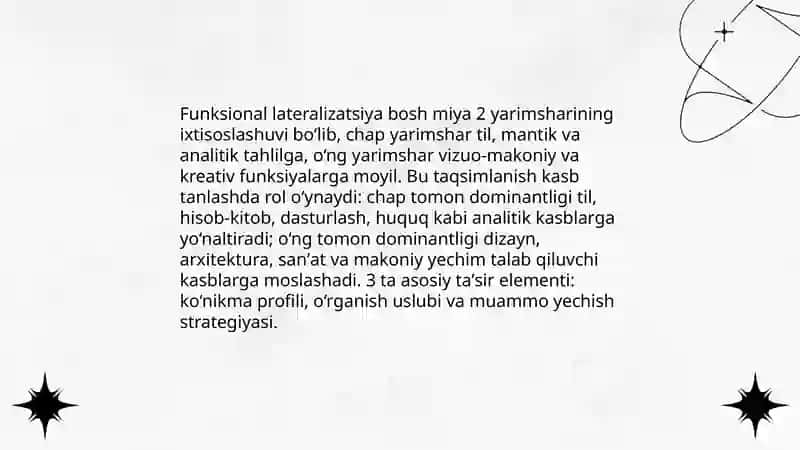 Bosh miya yarim sharlari assimetriyasi 4