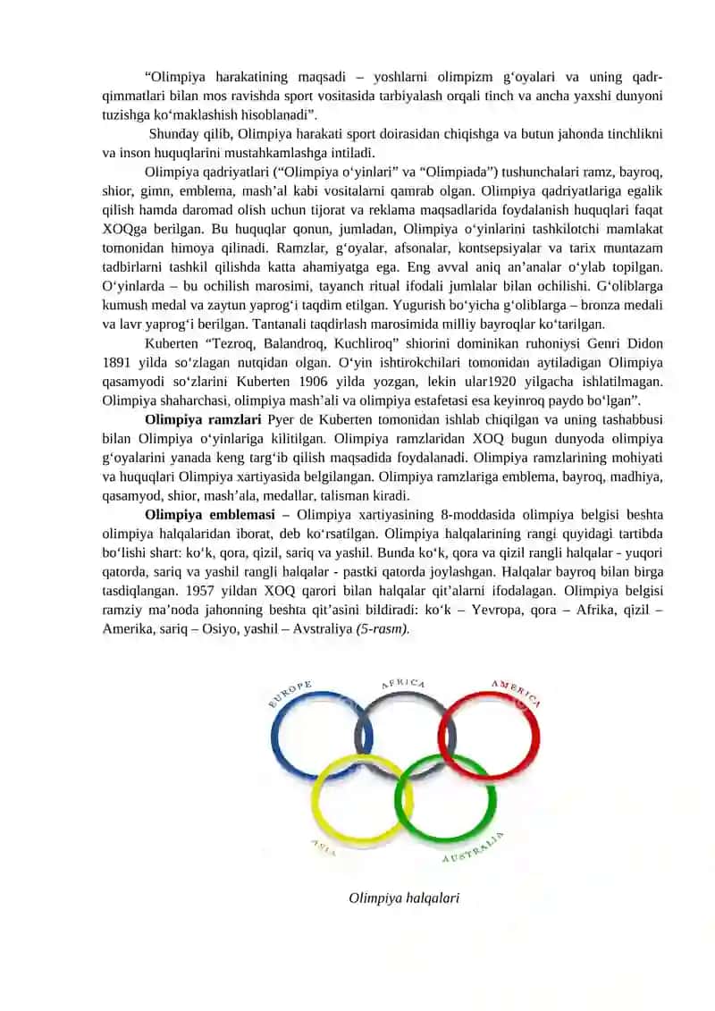 OLIMPIYA TA’LIMI TIZIMI 4