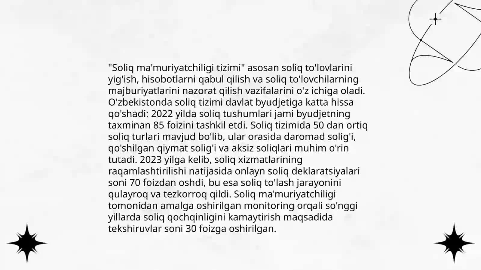Soliq Ma'muriyatchiligi Tizimi 4