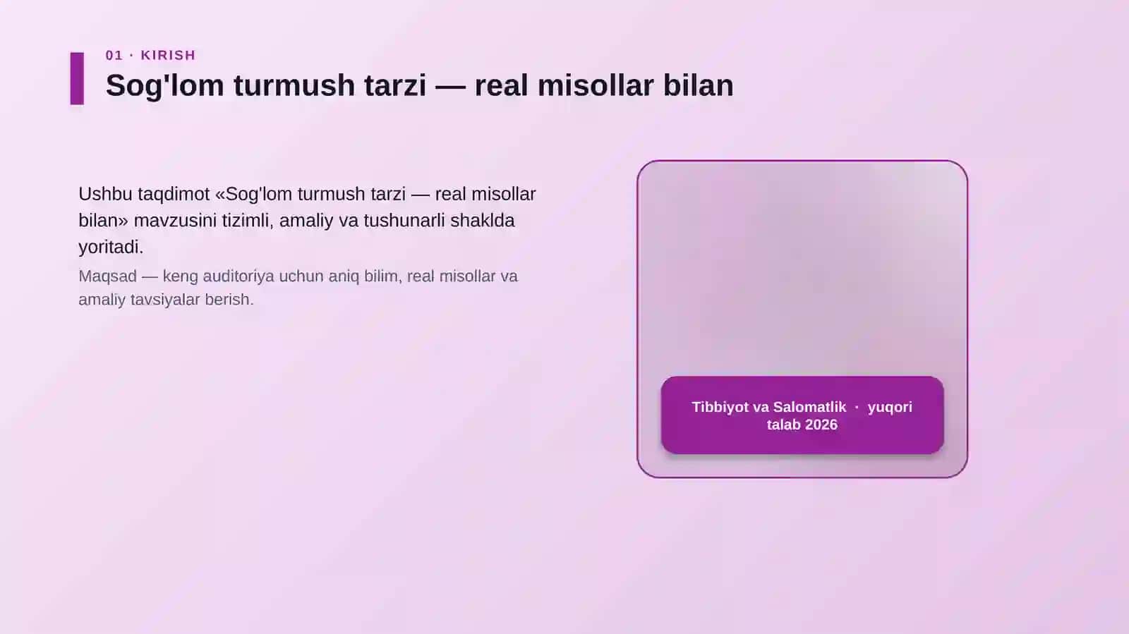 Sog'lom turmush tarzi — real misollar bilan 4