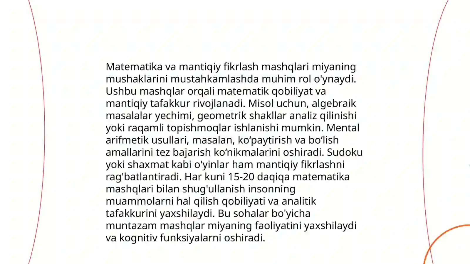 Yozuv va o‘qish ko‘nikmalarini rivojlantirish 4