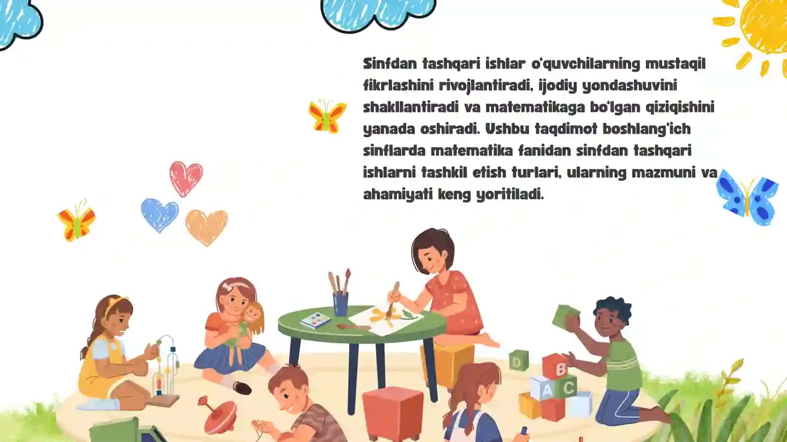 BOSHLANG‘ICH SINFLARDA MATEMATIKA FANIDAN SINFDAN TASHQARI ISHLARNI TASHKIL ETISH 4