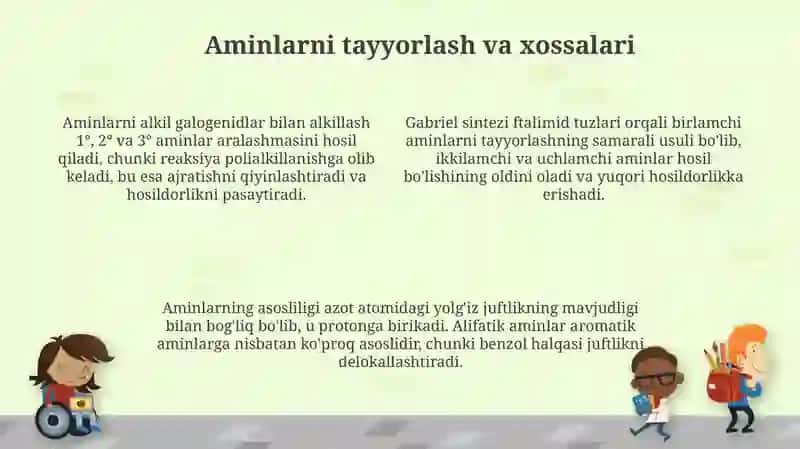 Nitroaril birikmalar va aminlarning olinishi va xossalari 4