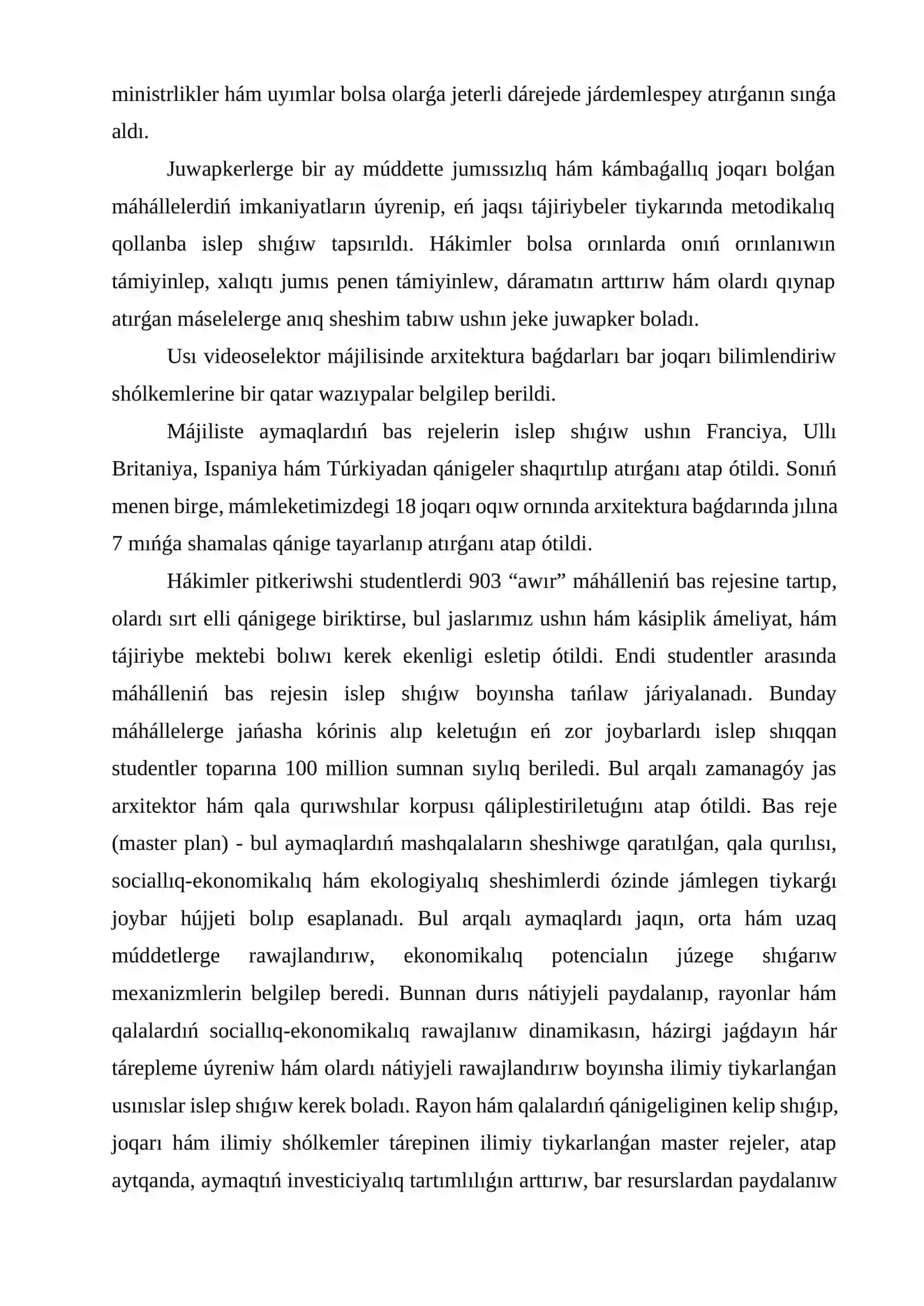 Ondirislik ámeliyatí esabatí 4