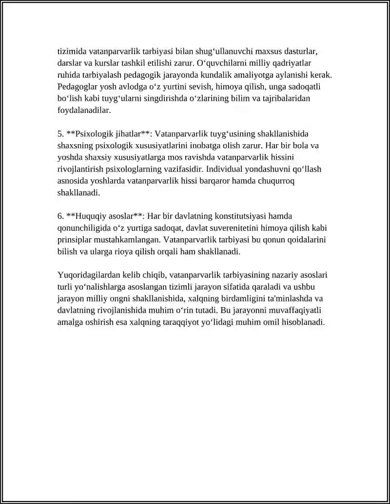 Vatanparvarlik Tarbiyasi 4