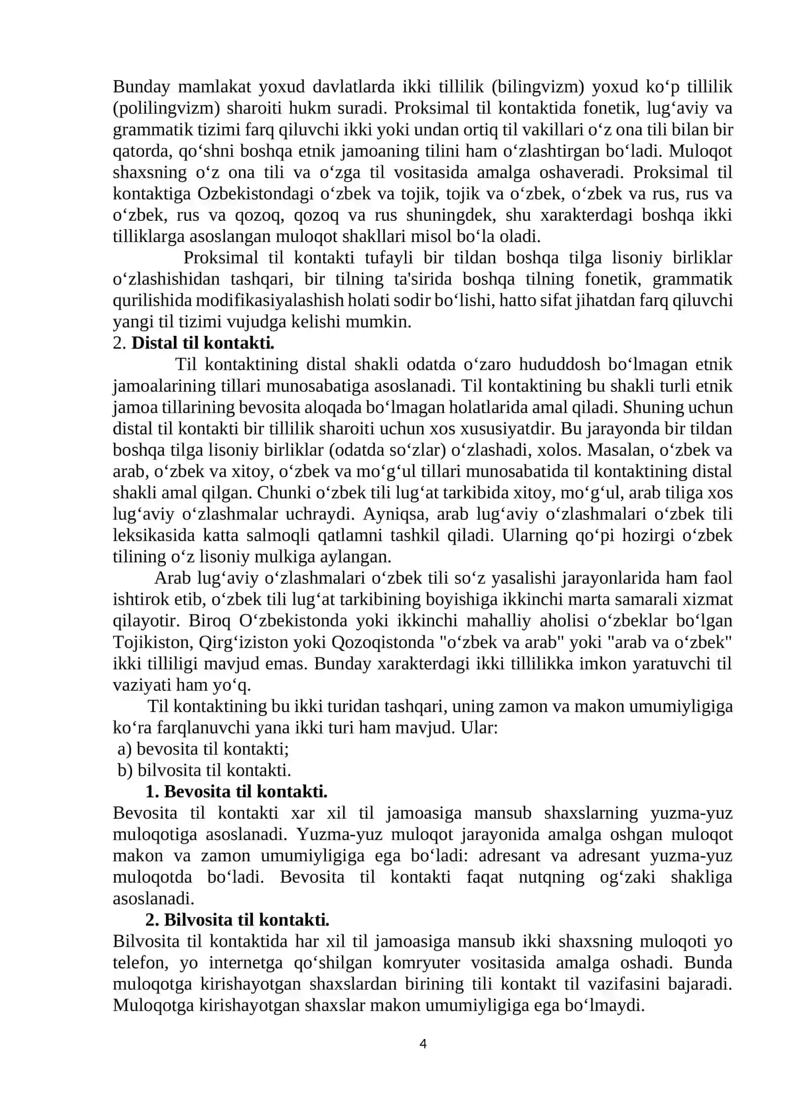 O‘ZBEK TILI KONTAKTLARI TARIXIDAN 4