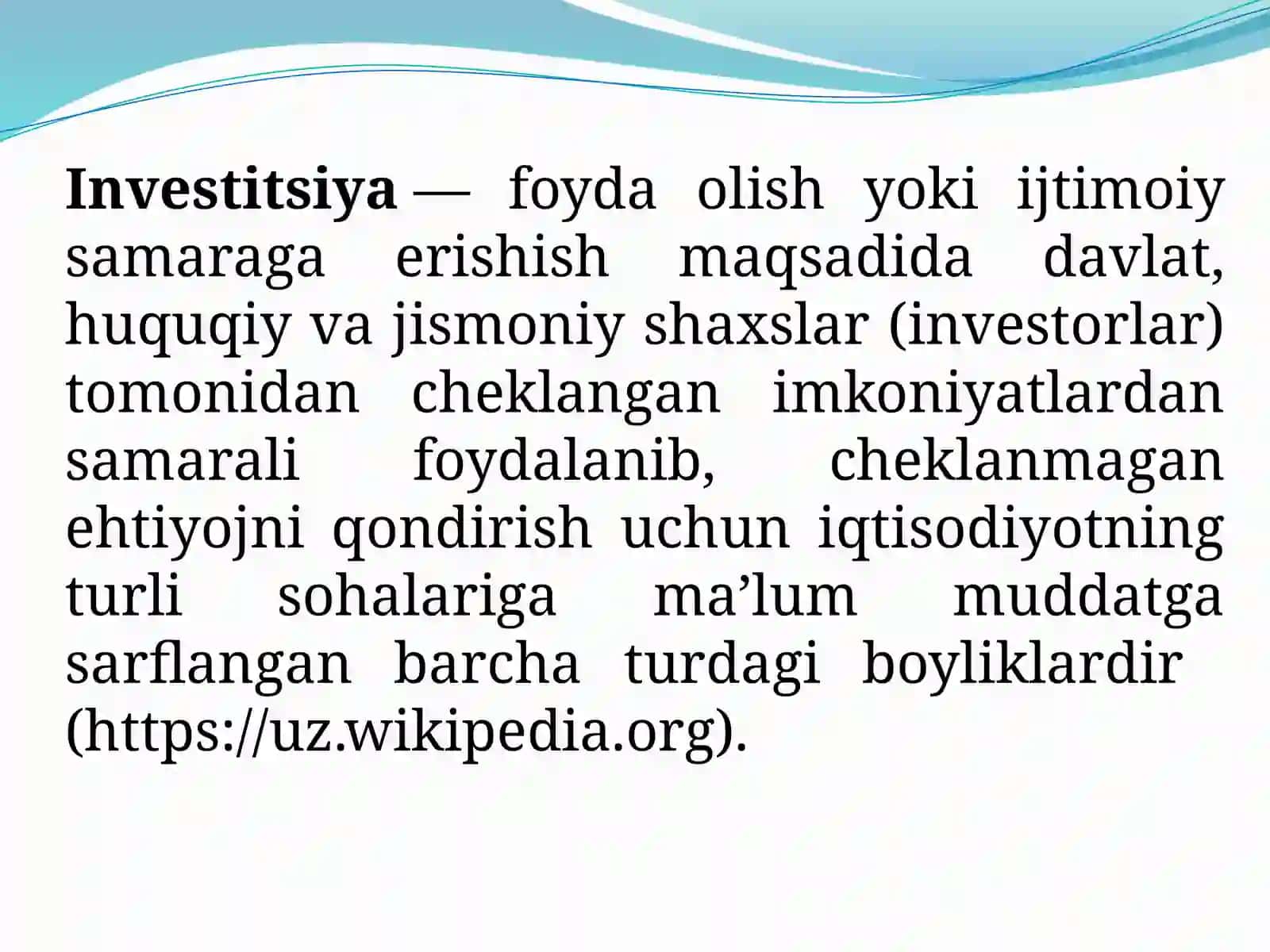 KORXONANING INVESTITSION FAOLIYATI 4