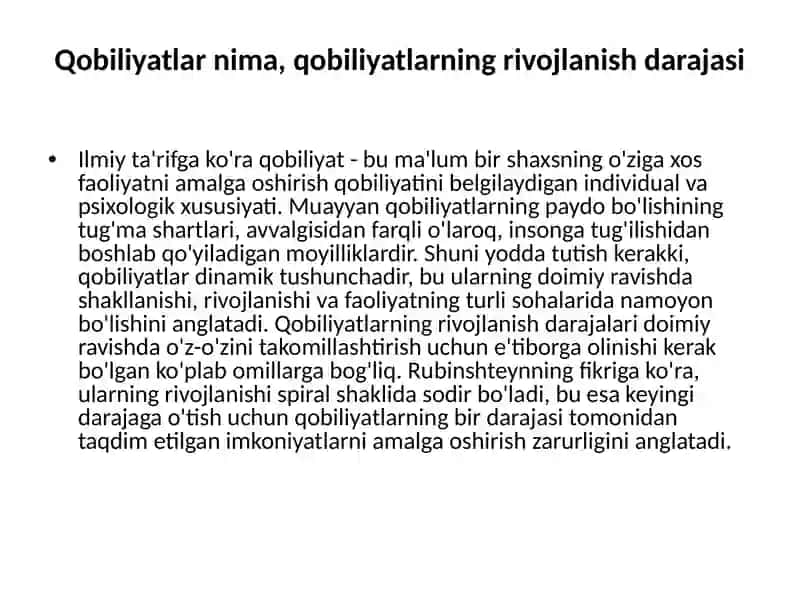 Umumiy psixologiya fanidan mustaqil ish 4