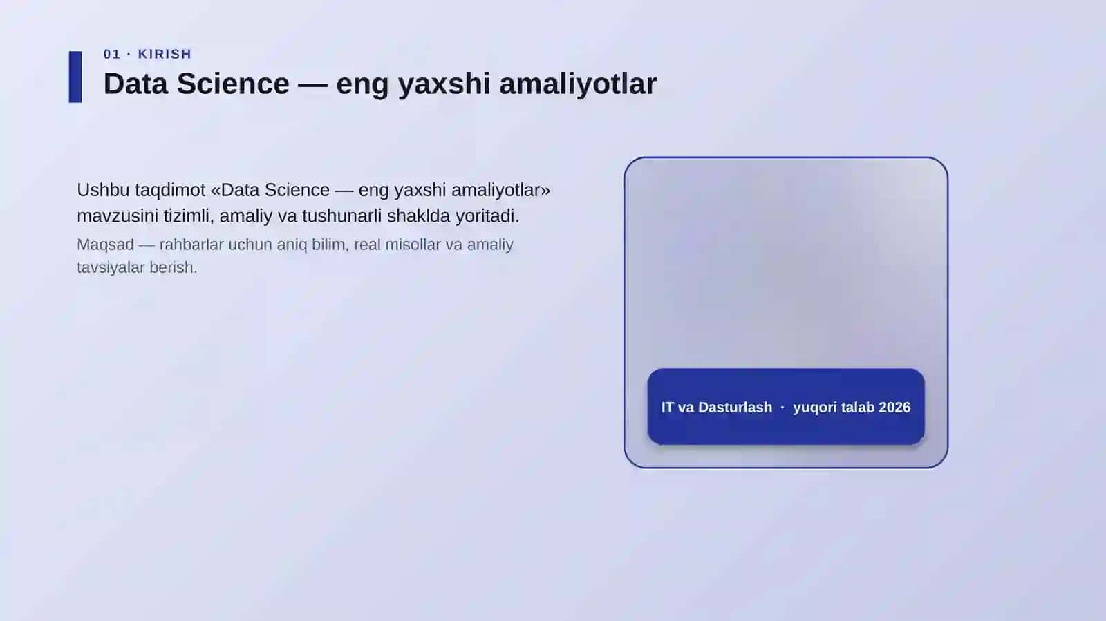 Data Science — eng yaxshi amaliyotlar 4