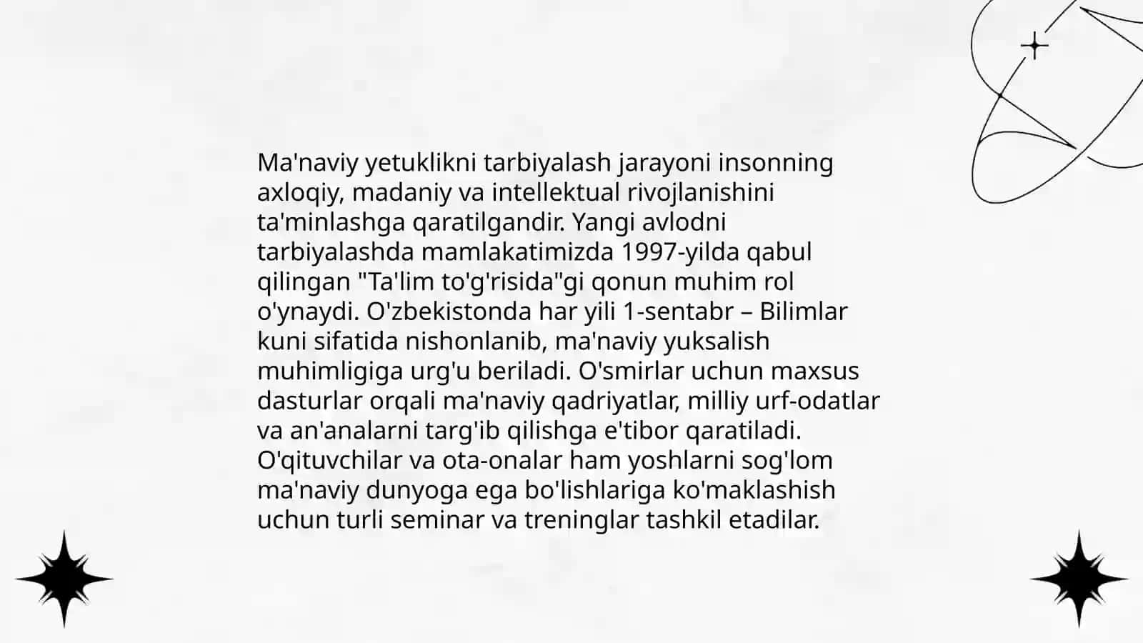 Milliy qadriyatlarni tiklash 4