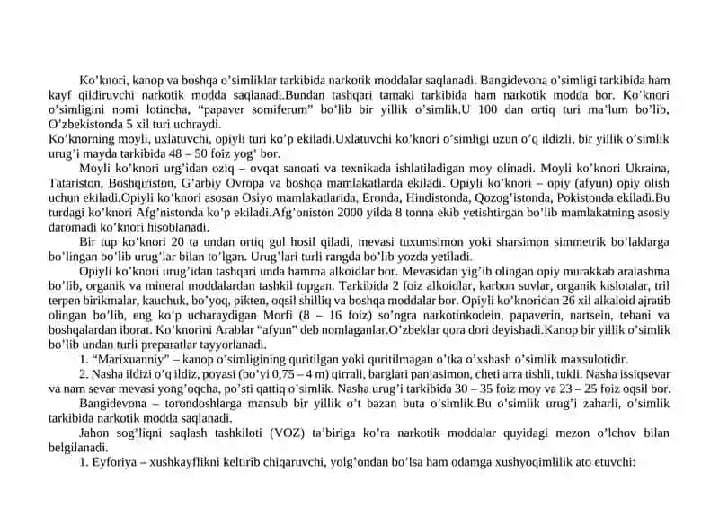 Giyohvandlik va uning zararli oqibatlari 4